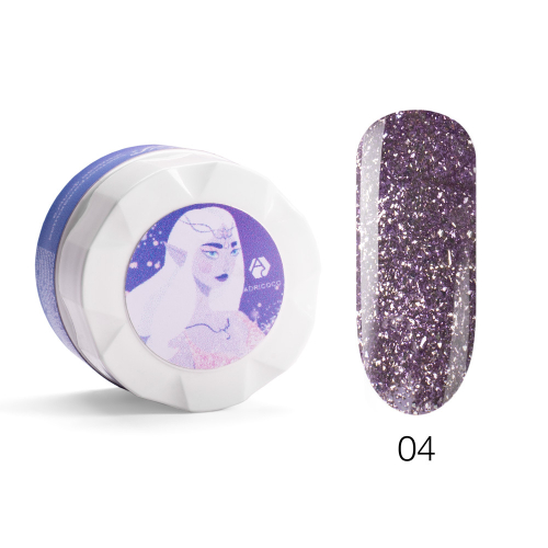 Жидкая фольга ELF №04  со светоотражающими микрочастицами, ADRICOCO, 6 мл