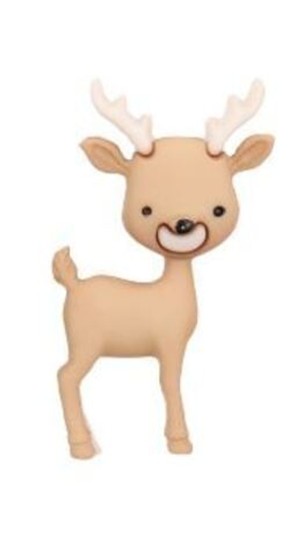 9499 Пуговица 'Олененок' пластик, размер 29x17 мм