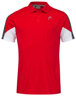 Мужское теннисное поло Head Club 22 Tech Polo Shirt M - red