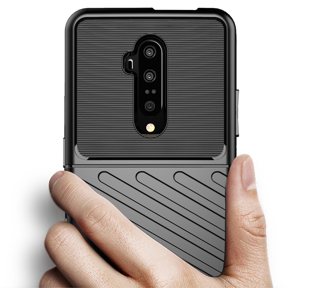 Чехол для OnePlus 7T Pro цвет Black (черный), серия Onyx от Caseport