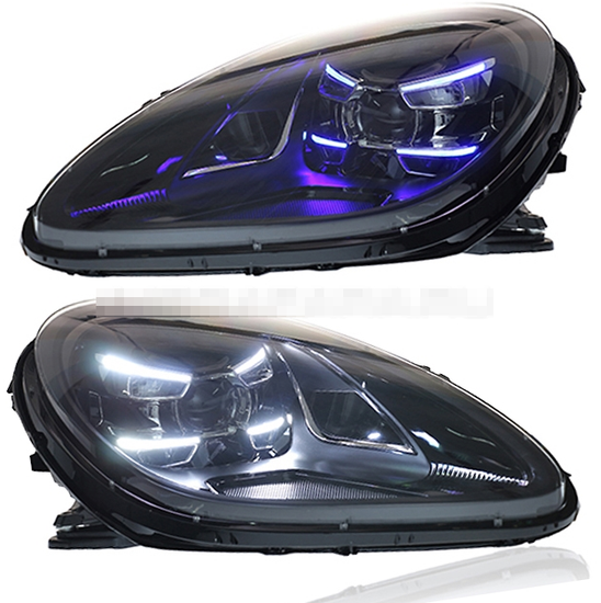 Передние фары Порше Макан 2014-2020 V1 type [Комплект Л+П; ходовые огни; FULL LED]