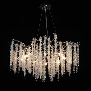 Подвесная люстра 10*G9 467013510 хром Лайма 11 MW-Light