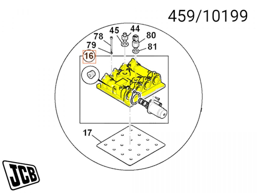 Блок соленоидов JCB 459/10199