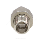 Соединитель латунь никель американка Ду 20 (3/4") прямой ВР/НР VALFEX VF.340.N.034