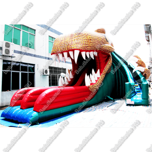 Коммерческий надувной батут "Пасть динозавра"