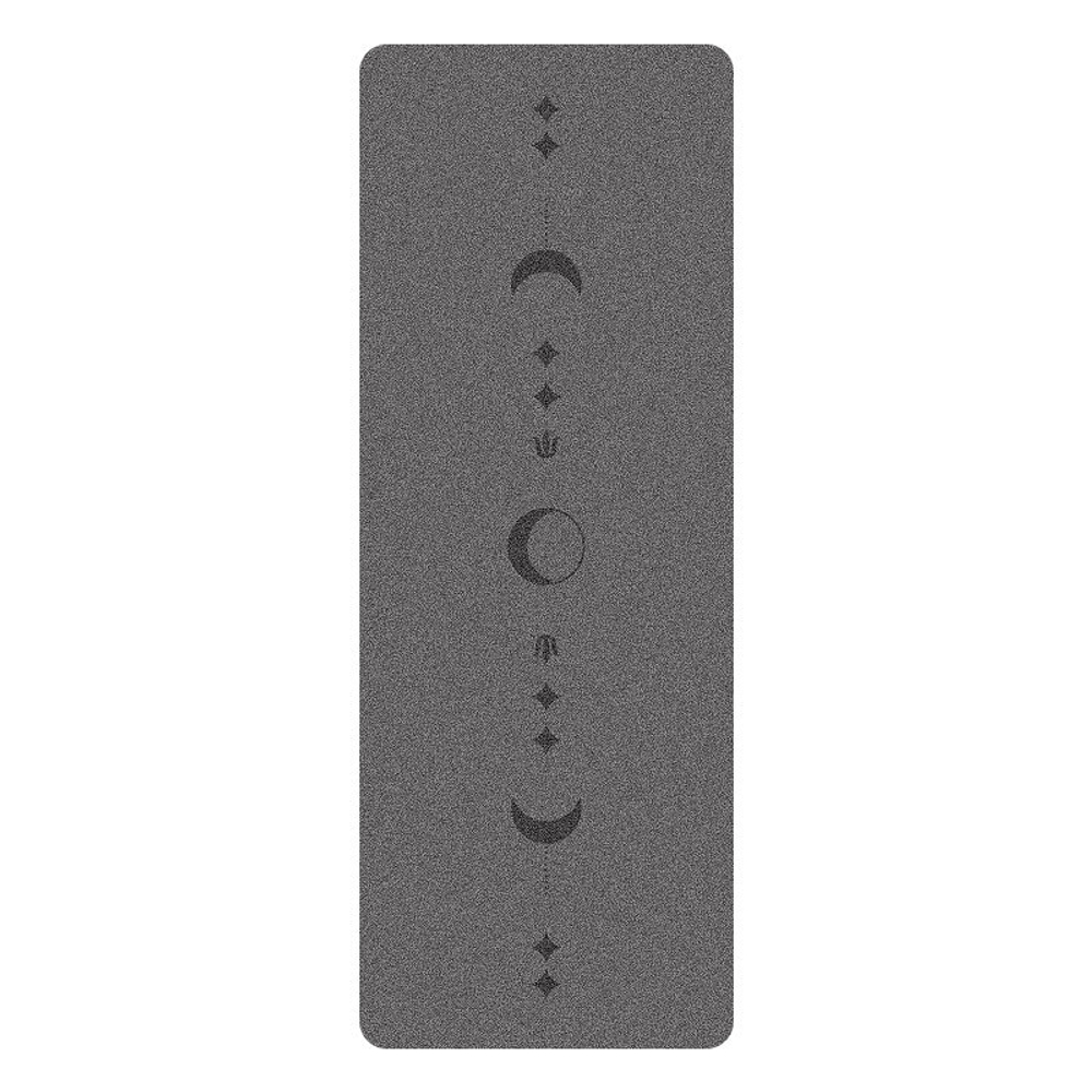 ULTRAцепкий 100% каучуковый коврик для йоги Moon New Grey 185*68*0,5 см
