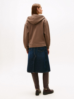 Худи на молнии Tommy Hilfiger Relaxed Fit Zip Hoodie Hot Coco