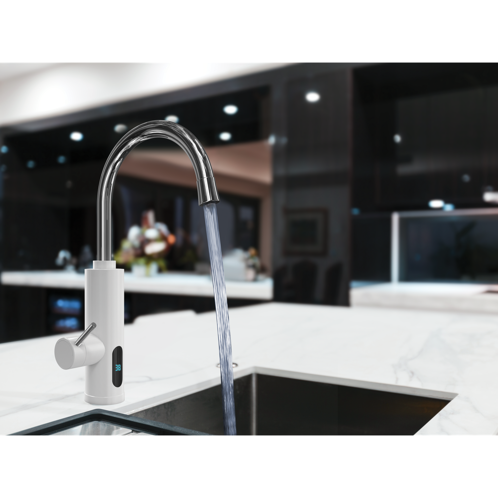 Водонагреватель проточный Taptronic (White) 3,3 кВт, 235х380х115 мм