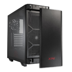 Корпус для компьютера XPG INVADER BLACK (INVADER-BKCWW) (Midi-Tower, черный, TG, 120mm fan*2)