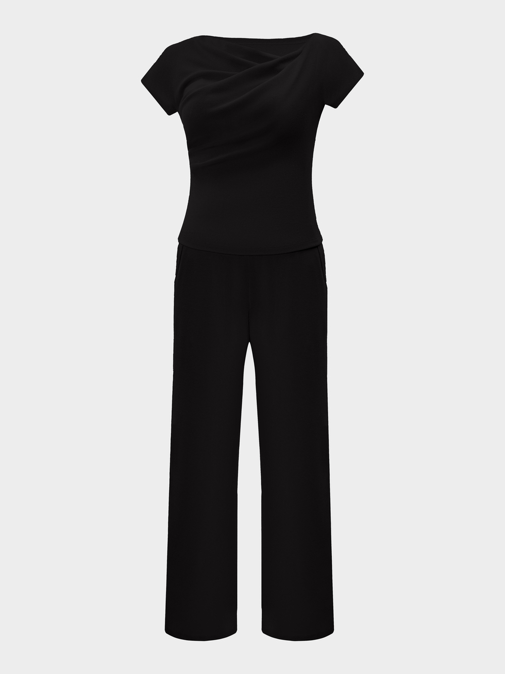 Брюки в рубчик / black