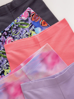 Легинсы для девочки Next E61-328, 5 шт., Сиреневый, Розовый, Черный