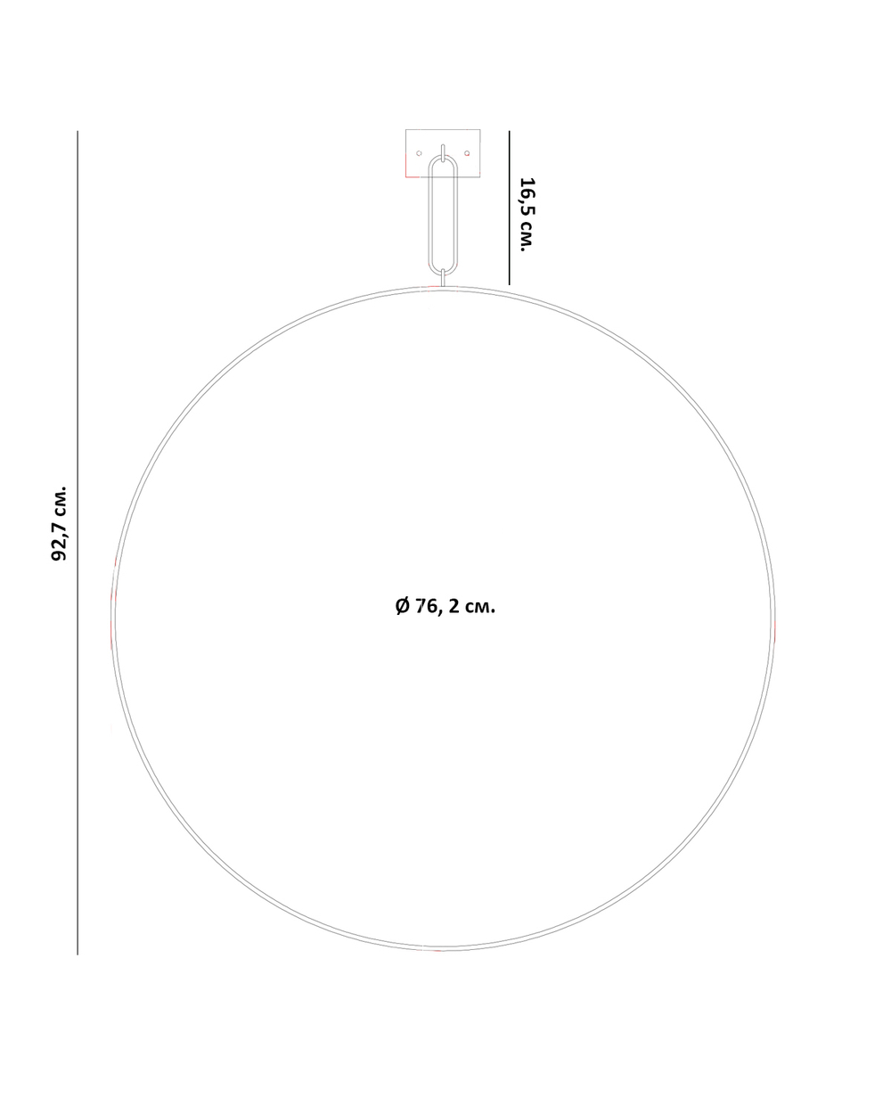 Серебряное настенное зеркало “Найт”