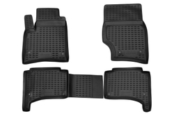 Коврики в салон для VW Touareg (I, Ir) 2002-2010, 4 шт., под штатный круглый крепеж (полиуретан) NLC.51.01.210K