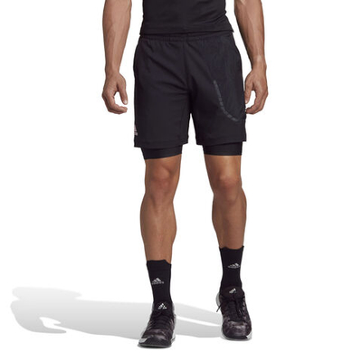 Мужские теннисные шорты adidas US Series 2in1 Shorts Men - Black