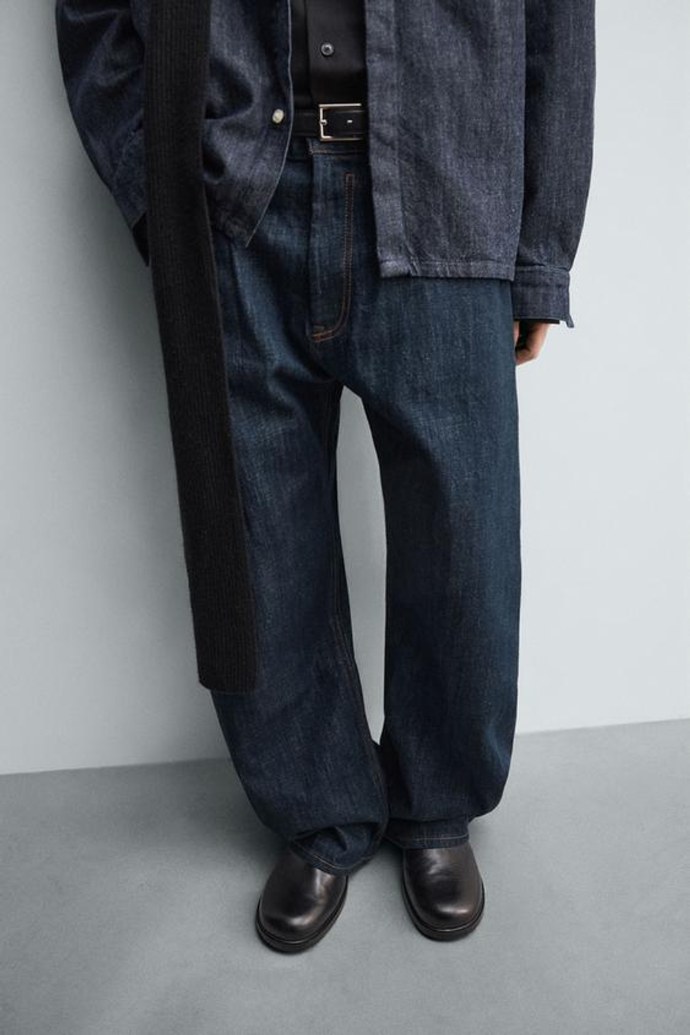 ZARA ДЖИНСЫ BALLOON FIT, ИНДИГО