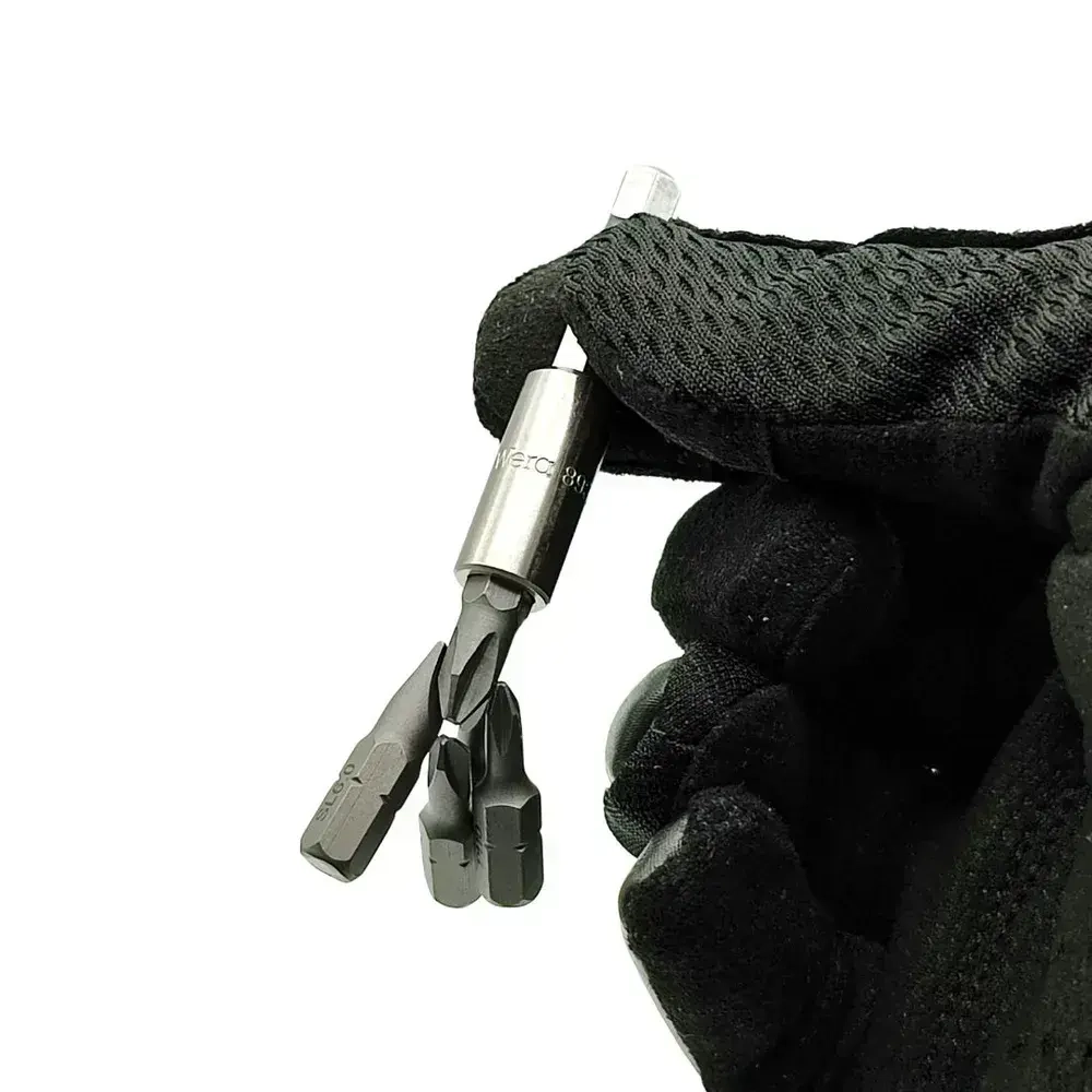 Битодержатель магнитный WERA 893/4/1 K, 50 мм (134480) (Оснастка для шуруповерта с мощным магнитом ) Адаптер для бит