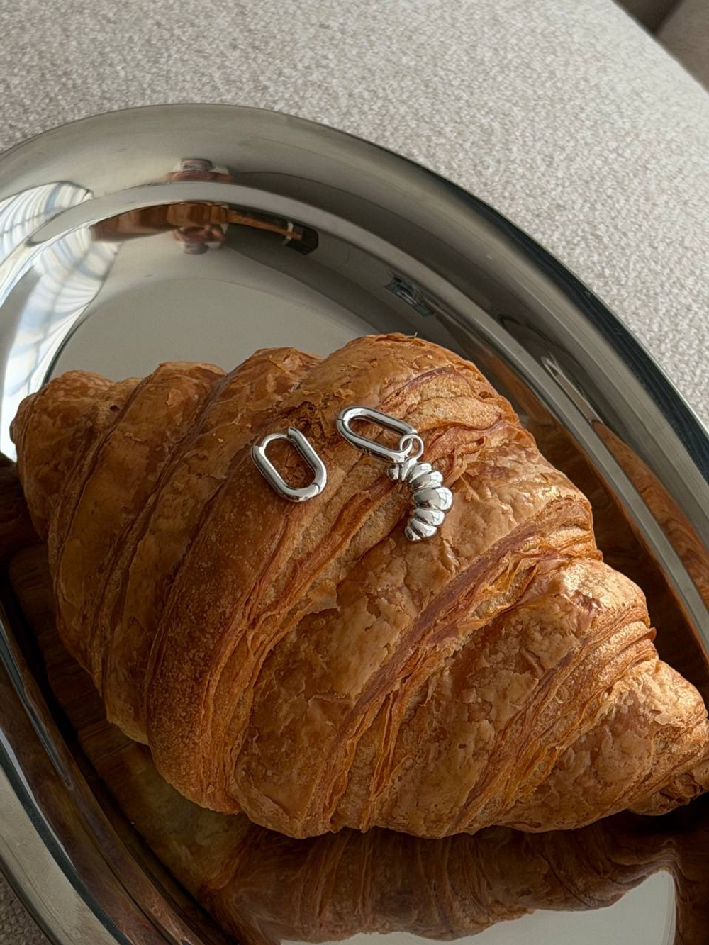 Серьги Круассан