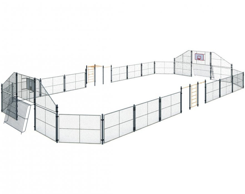 Универсальная спортивная площадка Серия W с элементами Workout УСП-1.5