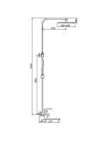 Душевая система с тропическим душем FRAP F24802