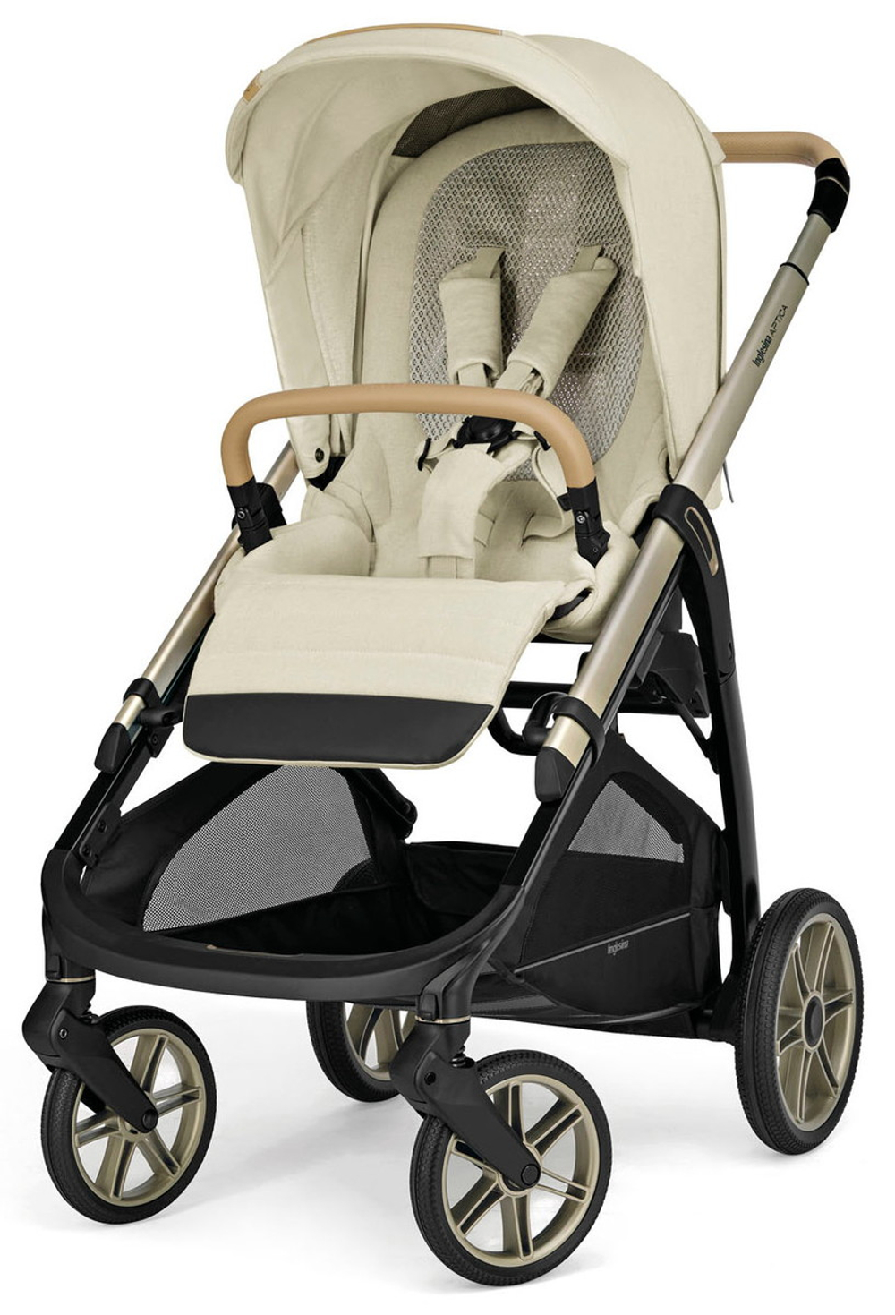 Коляска Inglesina Aptica Element frame Iridio Darwin Infant Recline 3 в 1 Pure Ecru