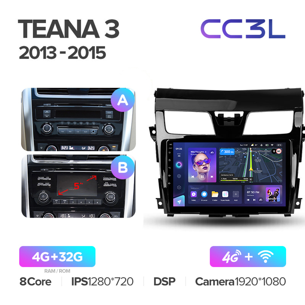 Teyes CC3L 10,2"для Nissan Teana 2013-2015