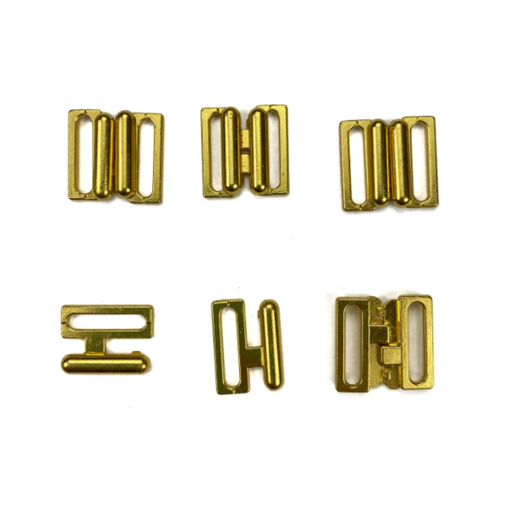 Застежка металл золото 15 мм