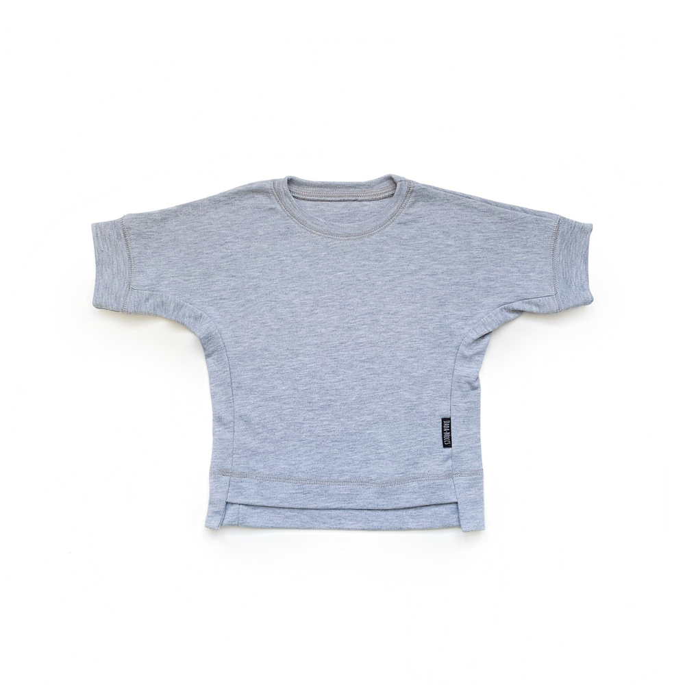 футболка оверсайз (серый меланж)