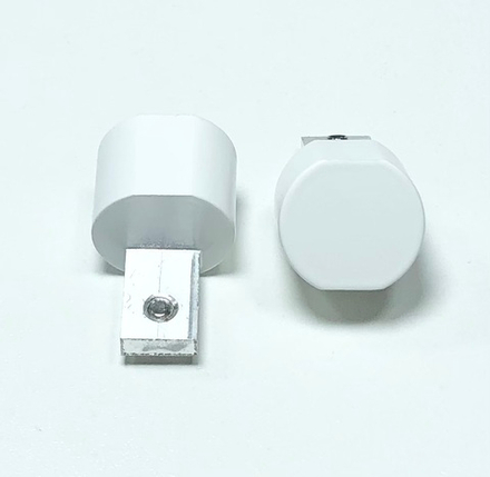 Наконечники Доминика Груаер d20 мм, цвет белый