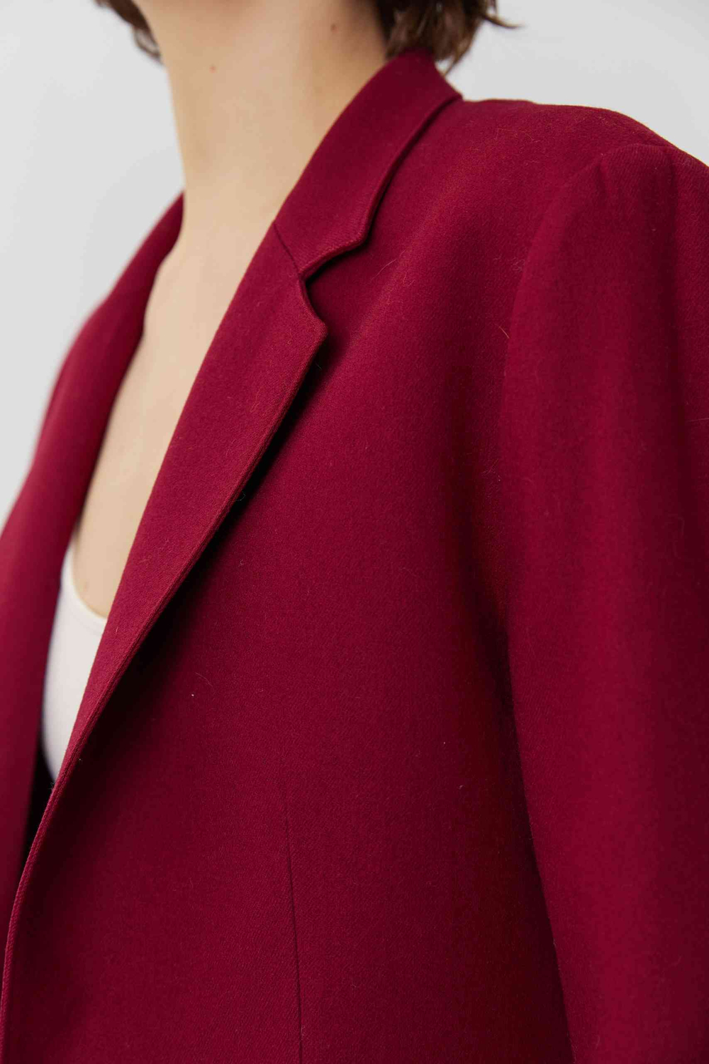 Винтажный бордовый жакет