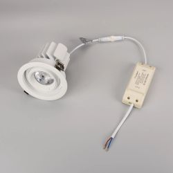 Светильник MS-VORTEX-BUILT-R110-20W Warm3000 (WH-WH, 20 deg, 230V) (Arlight, IP20 Металл, 5 лет) 056565