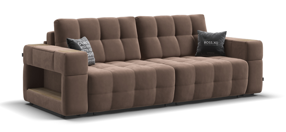 Диван Босс ХО Велюр Монолит мокко