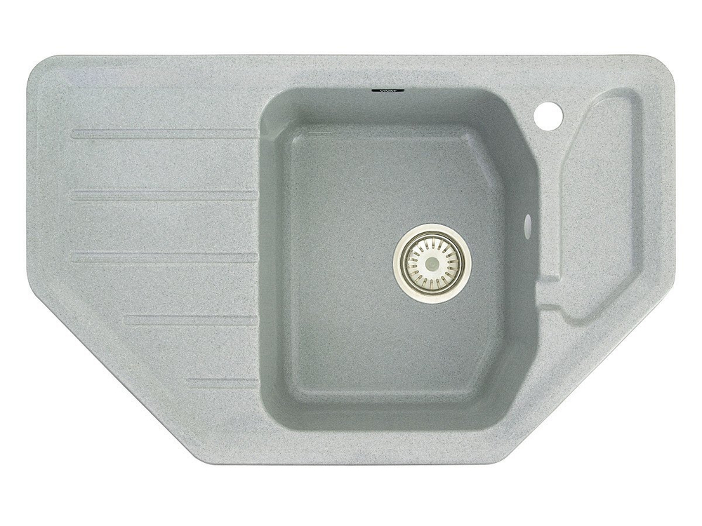 Мойка врезная Vivat 794919 1Ч2К Серый Искусственный камень