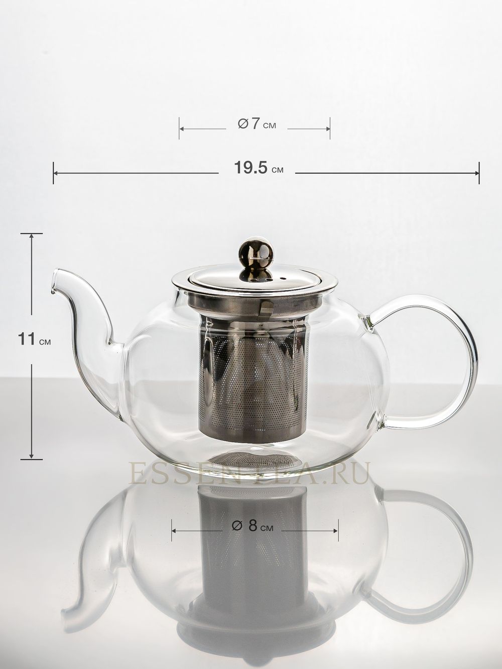 чайник стеклянный 600 мл таблица размеров