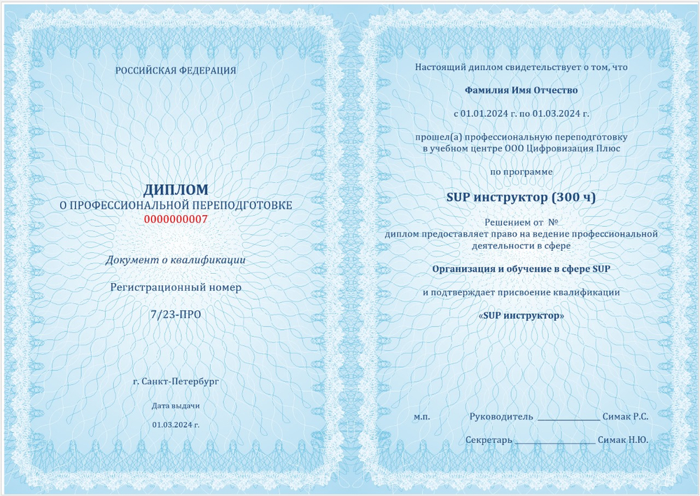 SUP инструктор