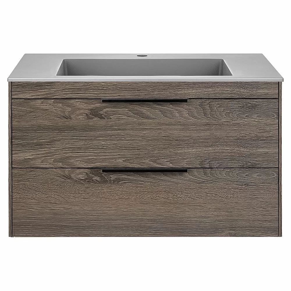 Тумба с раковиной Vincea Chiara 2D 800 R.Oak