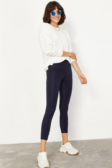 Qadın üçün göy rəng, parlaq, streç material lasina 2253399