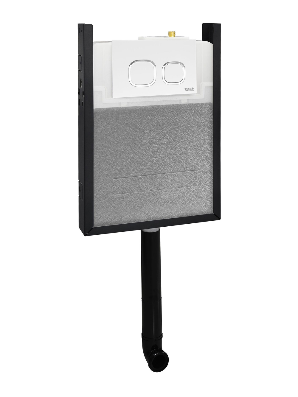 Кнопка для инсталляции белая WeltWasser  WW AMBERG RD-WT   10000005629