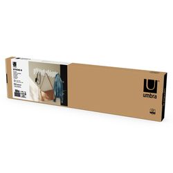 Вешалка настенная Sticks, 72 см, 8 крючков, белая