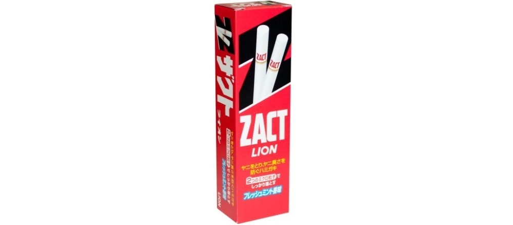 Зубная паста против никотинового налета и запаха табака 150 г Lion Zact