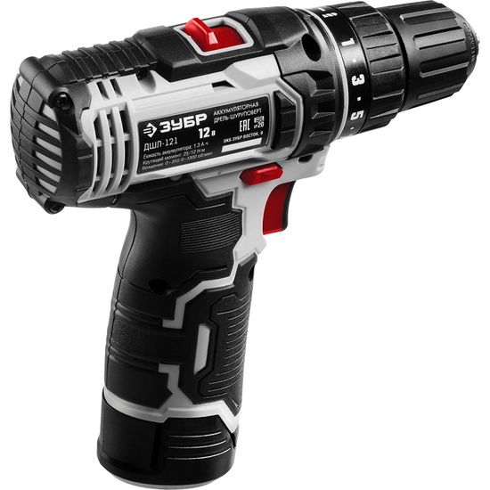 Аккумуляторный шуруповерт "ЗУБР" ДШЛ-121
