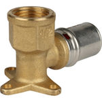 Угольник STOUT настенный с креплением короткий ВР 1/2" х20 пресс