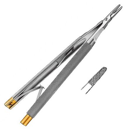 Иглодержатель микро изогнутый ТС