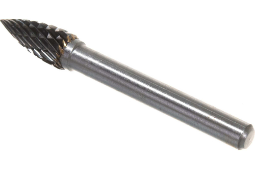 Борфреза (шарошка) по металлу сфероконическая с заостренным концом SINICA G0817M06, тип G, диаметр 8мм, посадочный 6мм