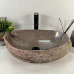 Раковина из речного камня RS-65419 52*35*15 0862