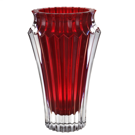 Ваза Rogaska Crown Jewel красная, 25 см