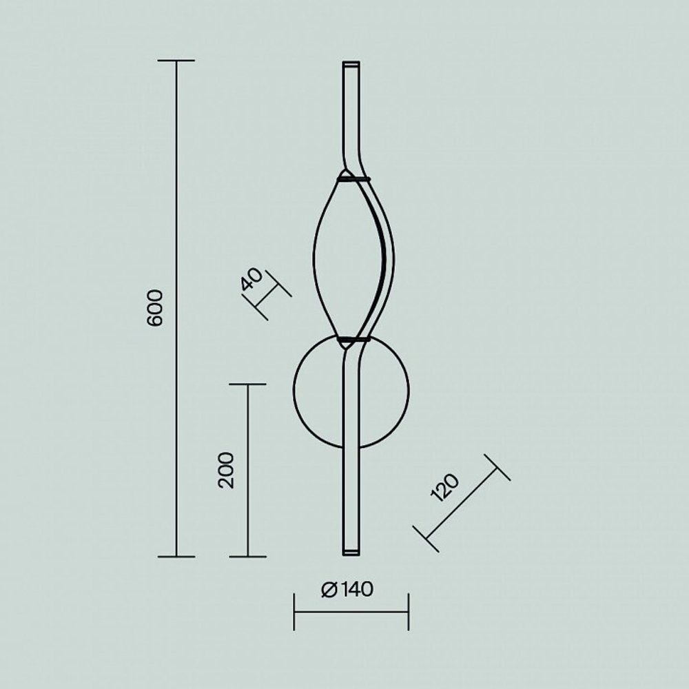 Бра Maytoni Foresight MOD347WL-L8BS3K