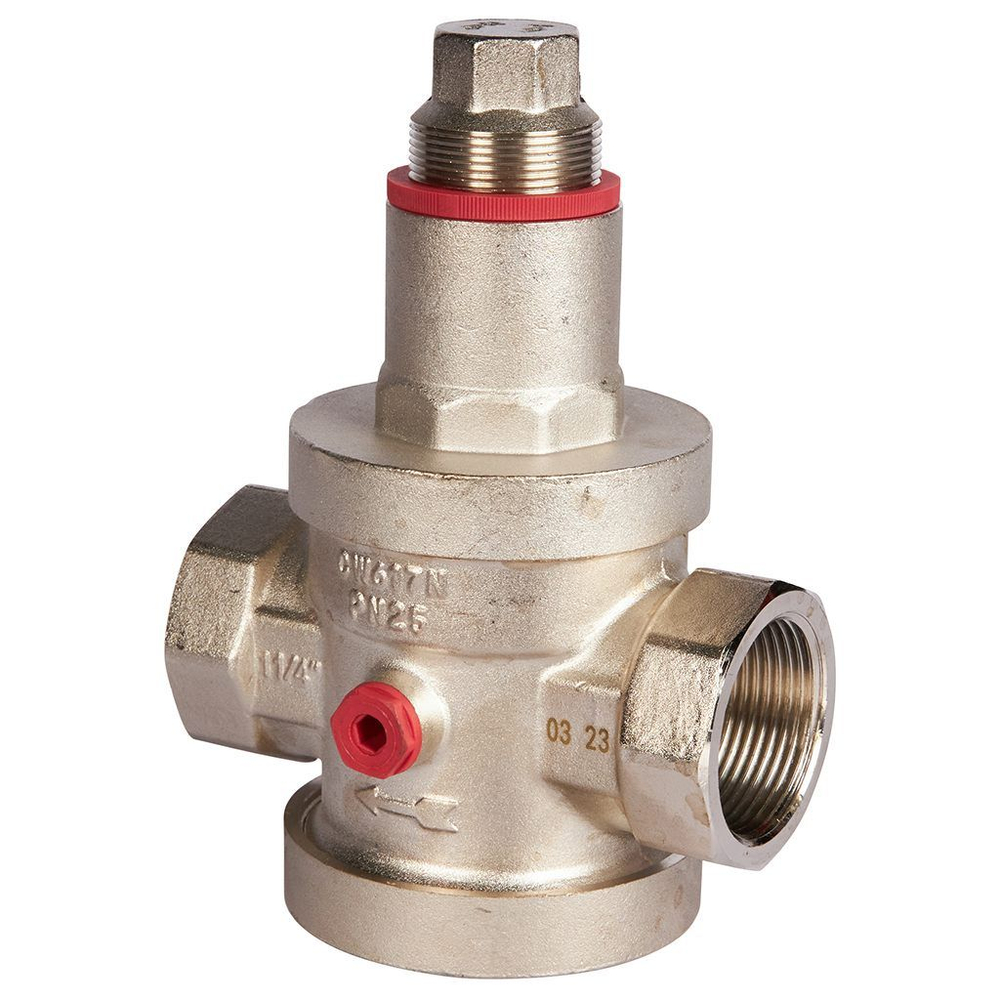 Редуктор давления PN25 1 1/4" вн/вн с выходом под манометр ROMMER (RVS-0008-000032)
