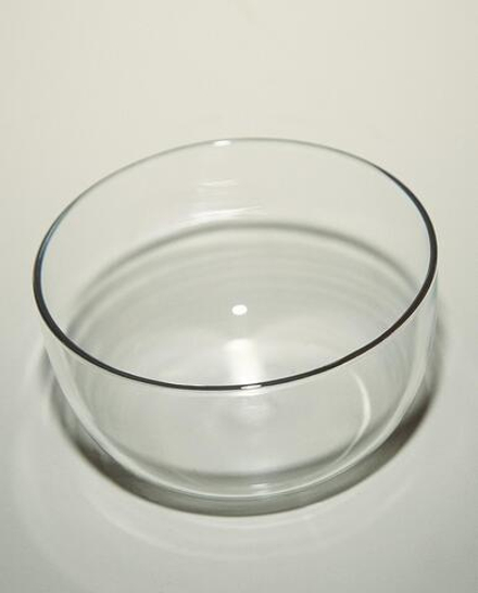 Zara Home миска из боросиликатного стекла, цвет серебристый, 9.5 см