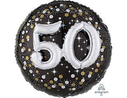 Круг "Сверкающий день рождения, 50 лет"