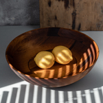 Деревянная глубокая тарелка (салатник) из дрвесины кедра 300 мм. T173